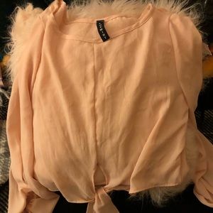 Long sleeve crop top